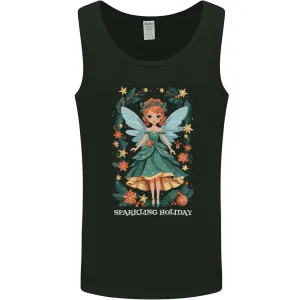 A Christmas Fairy Sparkling Holiday Xmas Mens Vest Tank Top