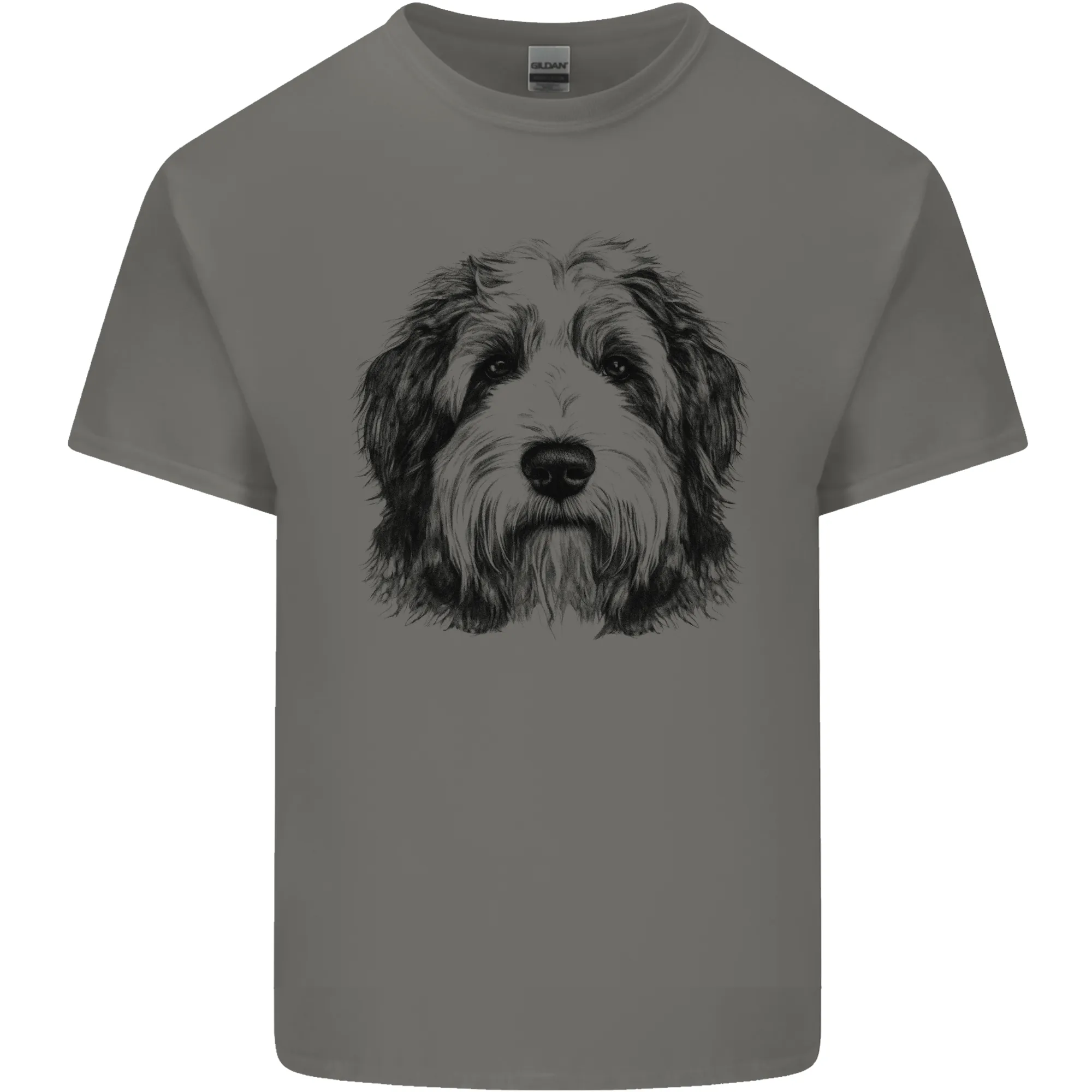 An Old English Sheepdog Dog Mens Light Cotton T-Shirt