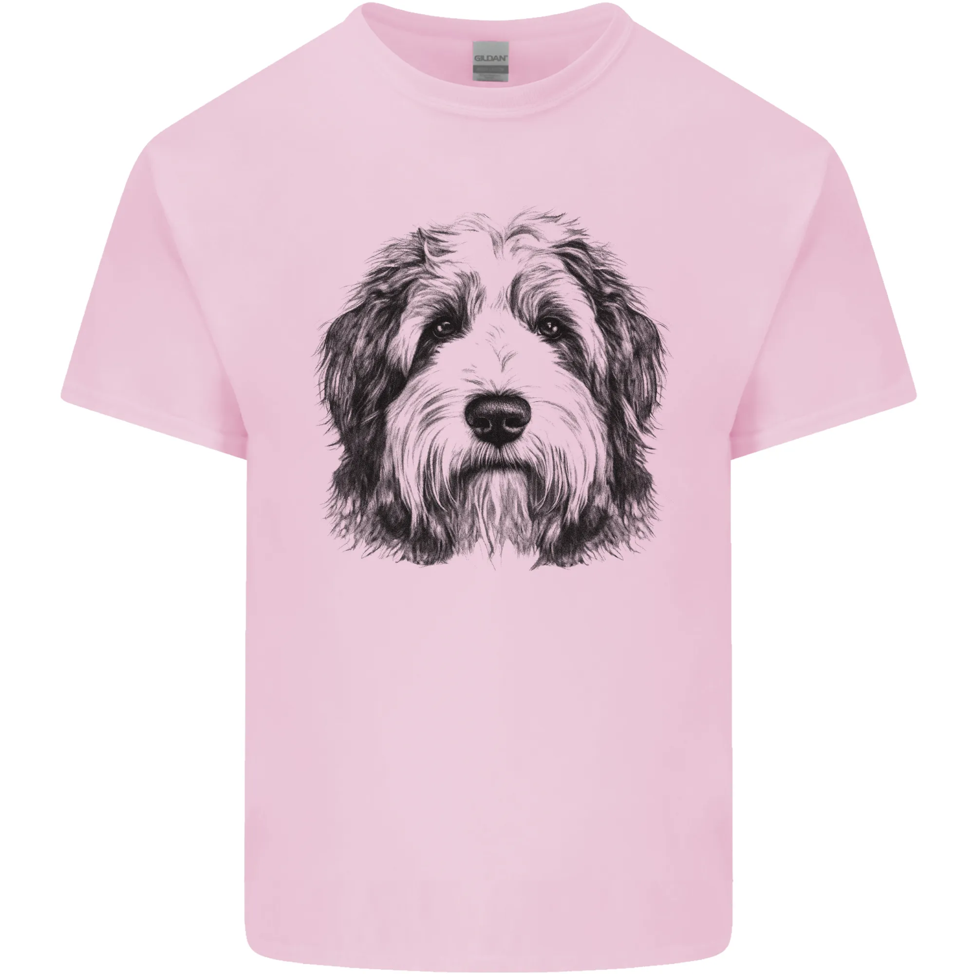 An Old English Sheepdog Dog Mens Light Cotton T-Shirt