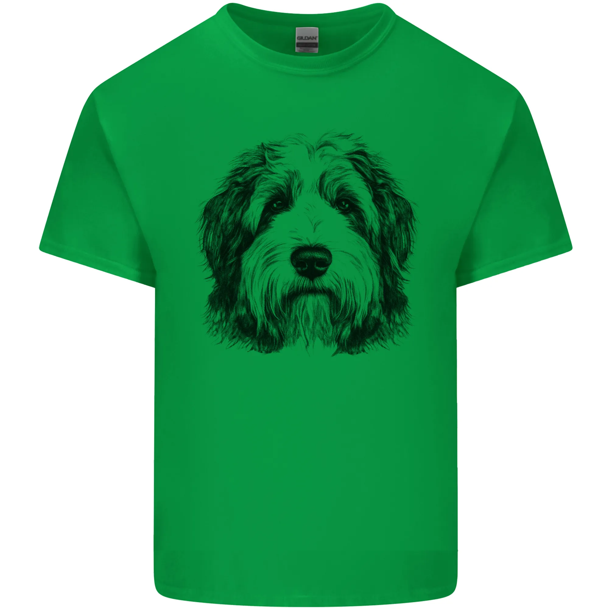 An Old English Sheepdog Dog Mens Light Cotton T-Shirt