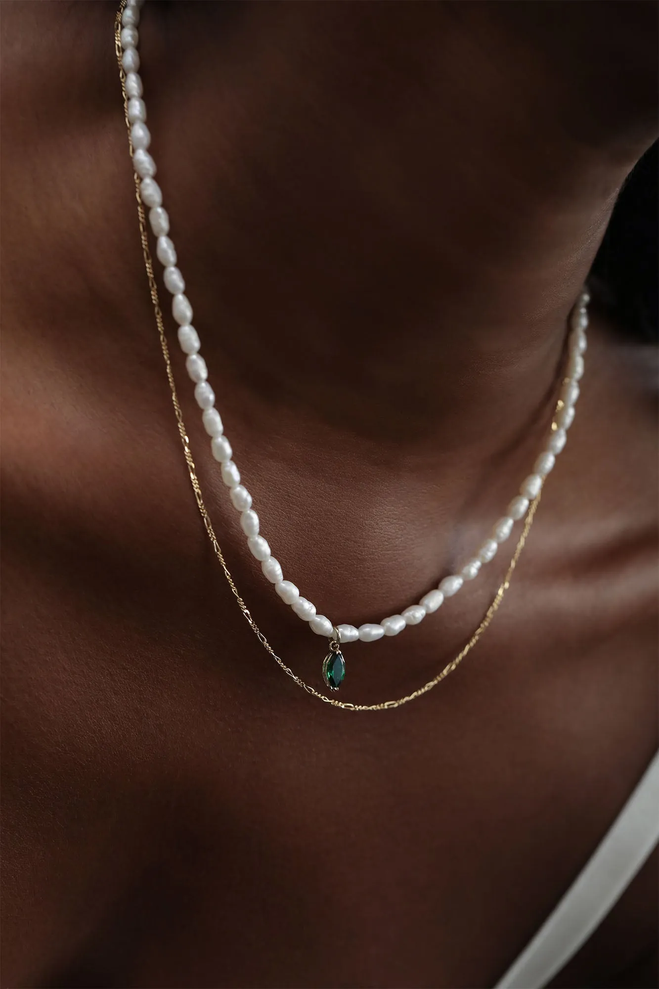 Baby Curb Chain Necklace / 18K Solid Gold