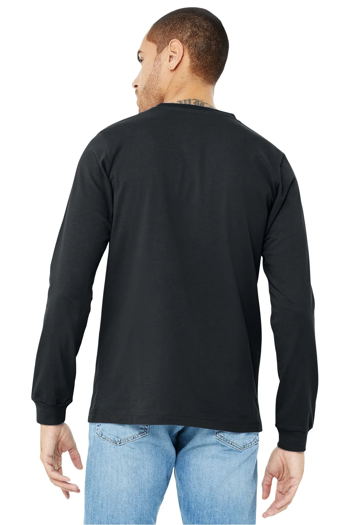 BELLA CANVAS  Unisex Jersey Long Sleeve Tee. BC3501 Dark Grey
