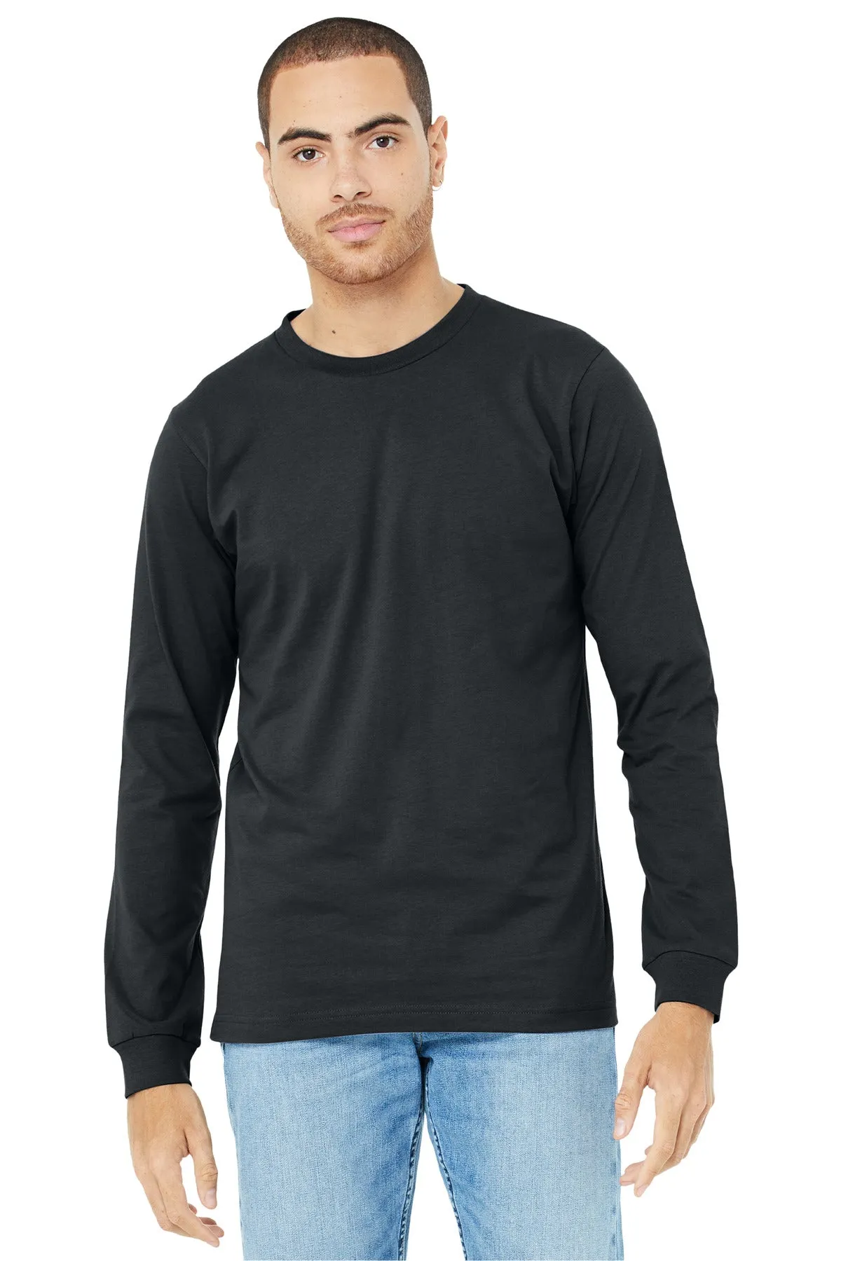 BELLA CANVAS  Unisex Jersey Long Sleeve Tee. BC3501 Dark Grey