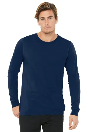 BELLA CANVAS  Unisex Jersey Long Sleeve Tee. BC3501 Navy