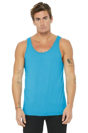 BELLA CANVAS  Unisex Jersey Tank. BC3480 Aqua Triblend