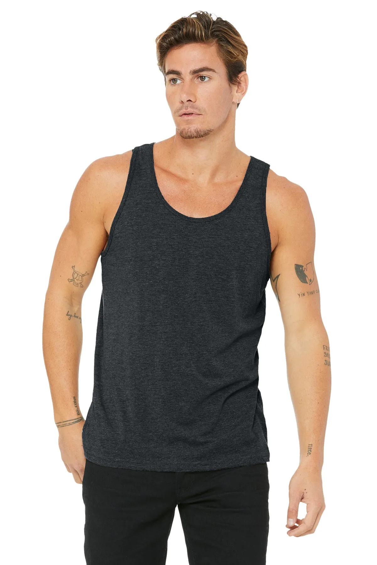 BELLA CANVAS  Unisex Jersey Tank. BC3480 Dark Grey Heather