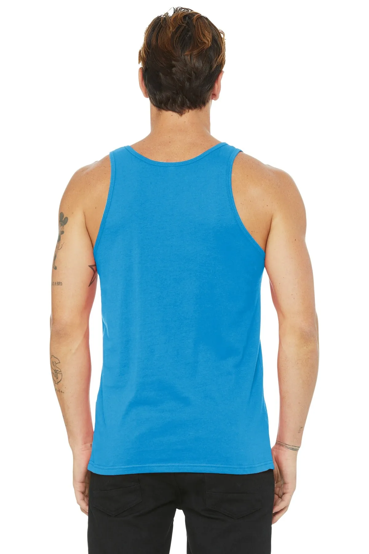 BELLA CANVAS  Unisex Jersey Tank. BC3480 Neon Blue