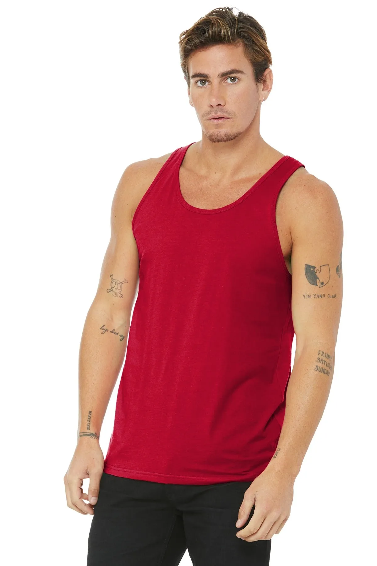 BELLA CANVAS  Unisex Jersey Tank. BC3480 Red