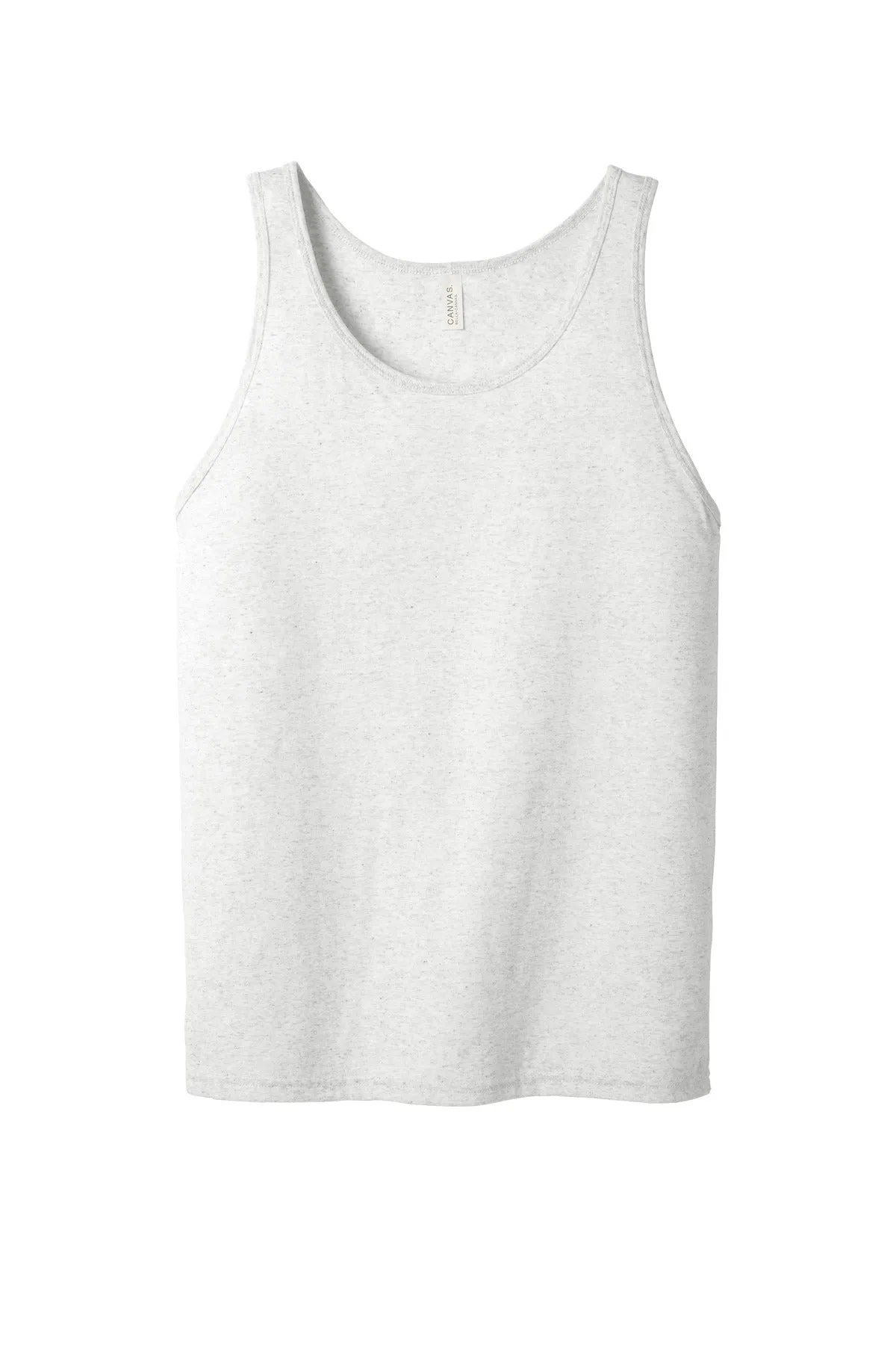 BELLA CANVAS  Unisex Jersey Tank. BC3480 White Fleck Triblend