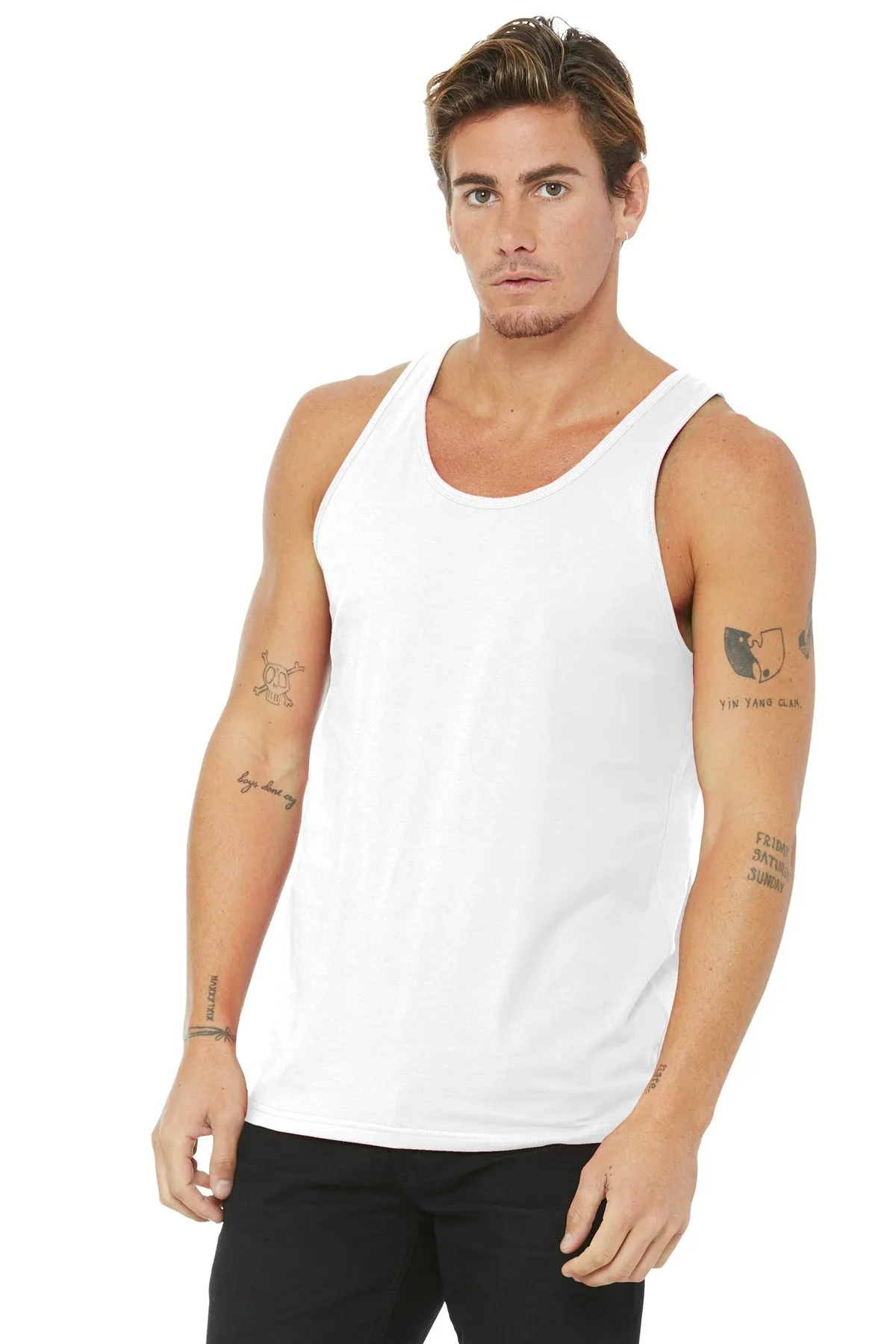 BELLA CANVAS  Unisex Jersey Tank. BC3480 White