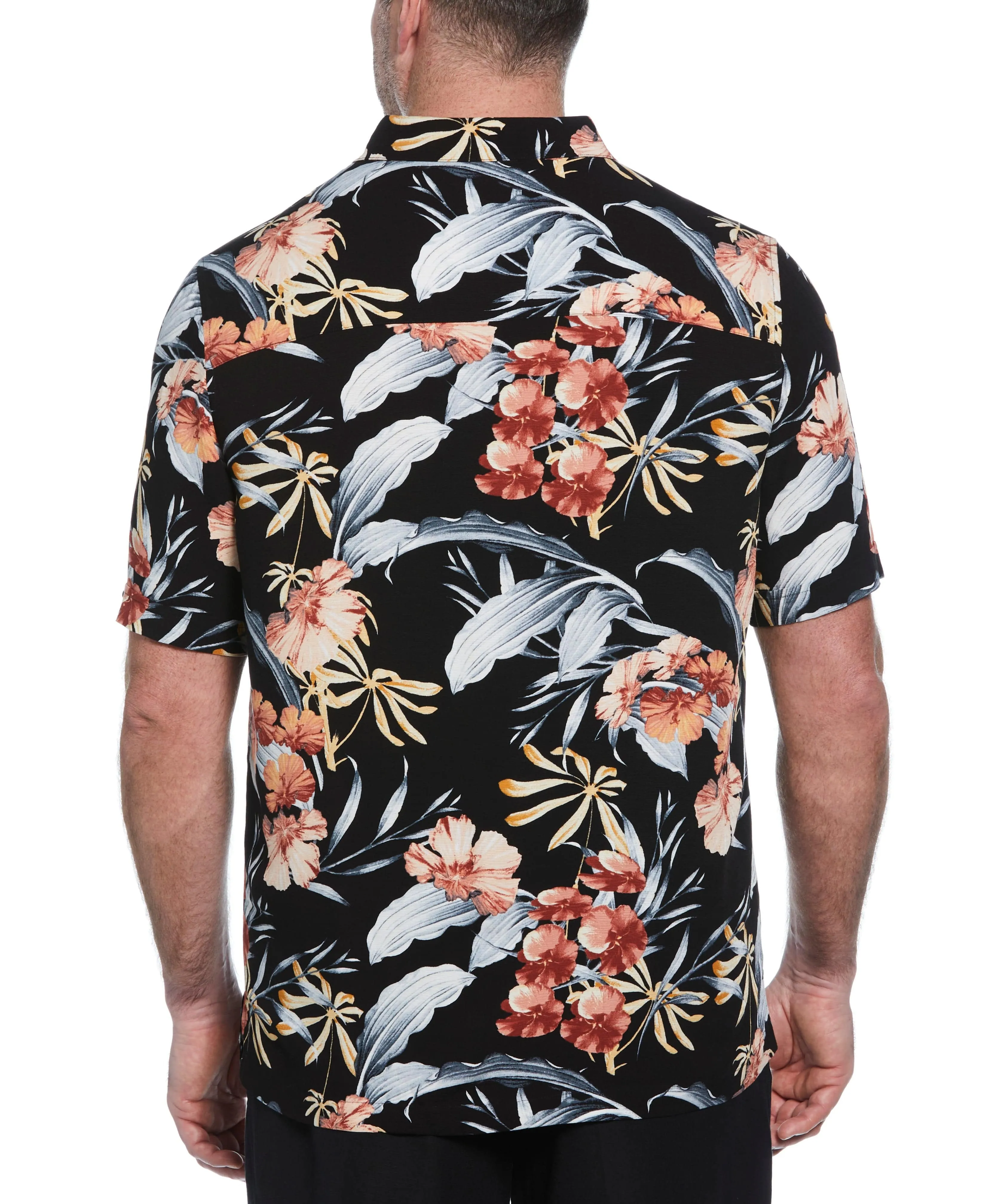 Big & Tall Tropical Floral Print Shirt