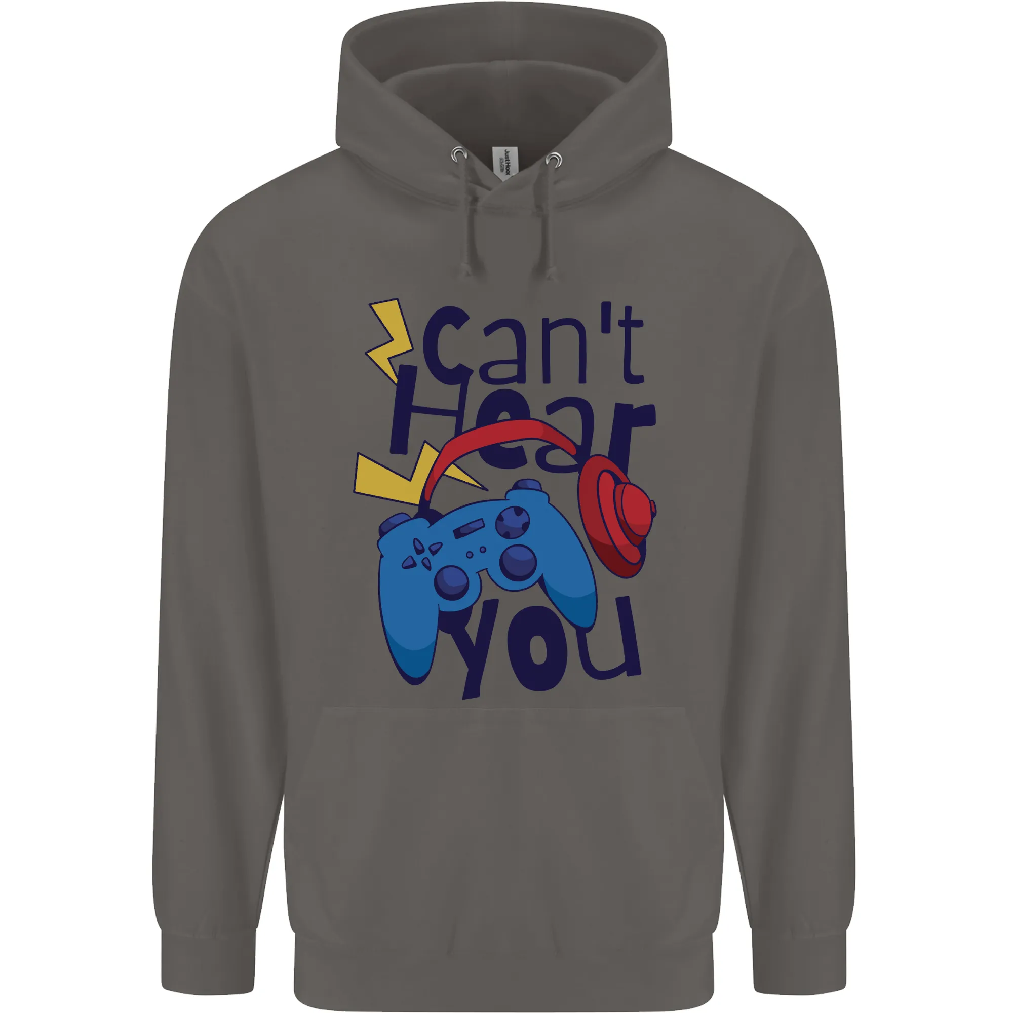 Can't Hear You Gamer Video Games Joypad Mens 80% Cotton Hoodie