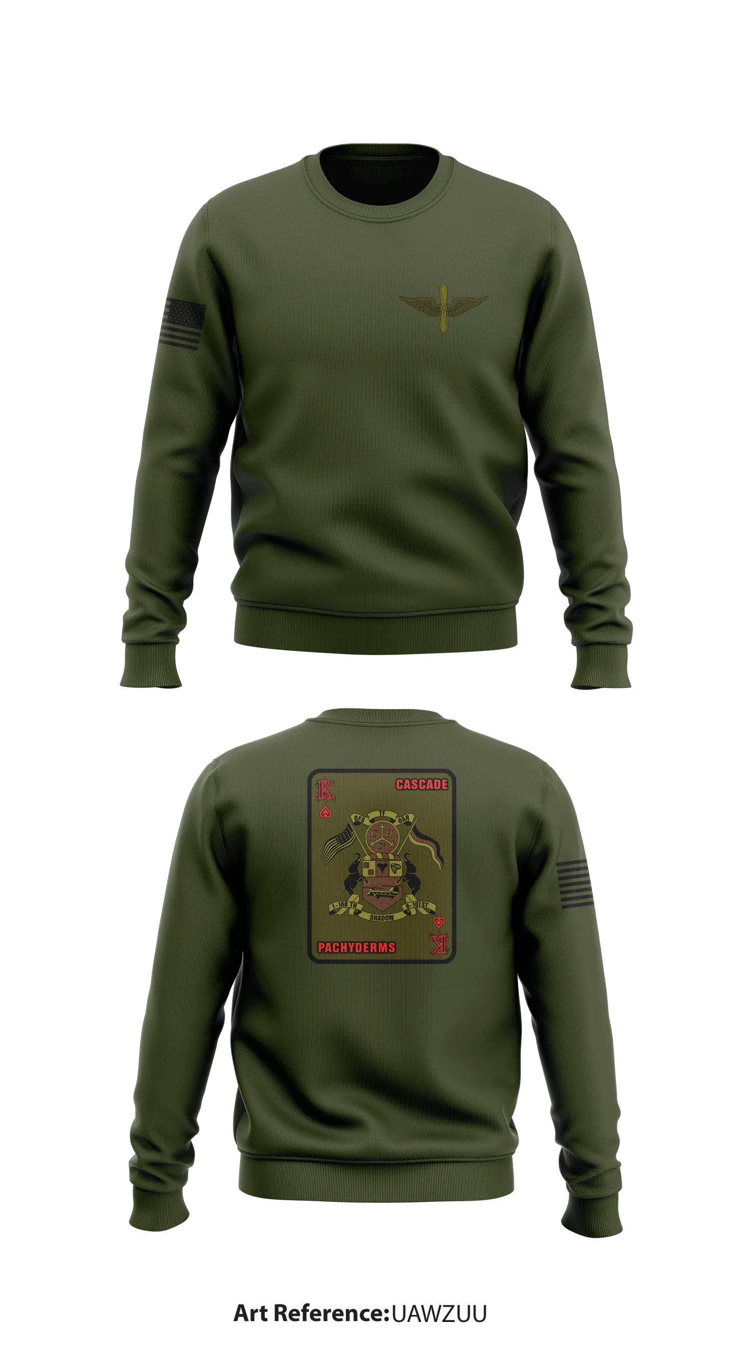 Cascade 1-168 Store 1 Core Men's Crewneck Performance Sweatshirt - uAWzuU