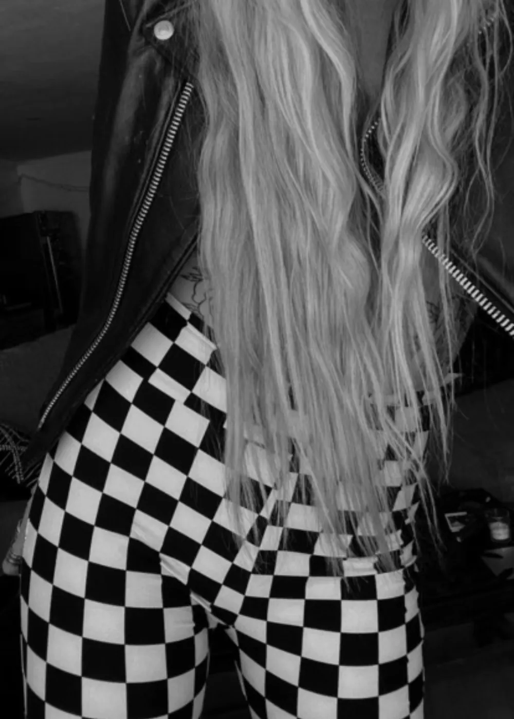 Checkered Bell Bottom Pants Plaid Flare Pants