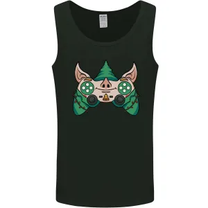 Christmas Elf Video Game Controller Joypad Xmas Mens Vest Tank Top
