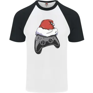 Christmas Video Game Controller Gaming Joypad Mens S/S Baseball T-Shirt