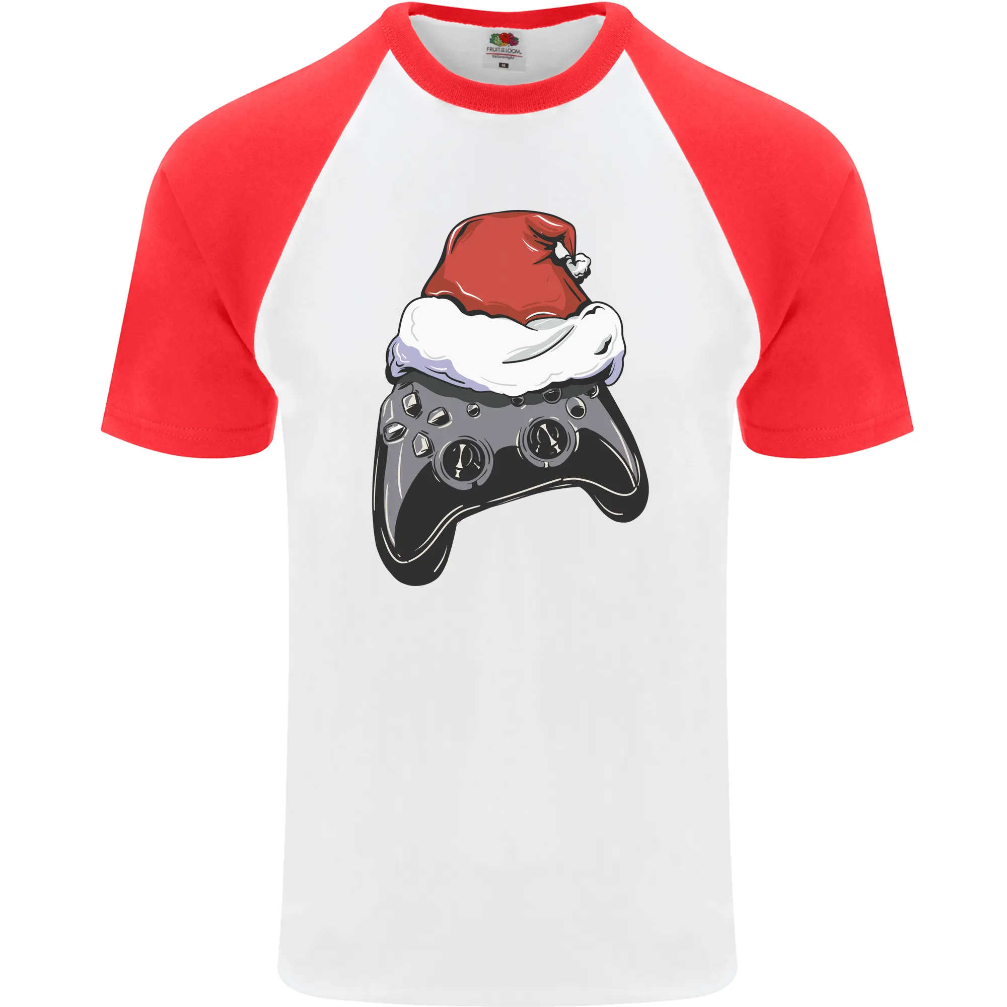 Christmas Video Game Controller Gaming Joypad Mens S/S Baseball T-Shirt