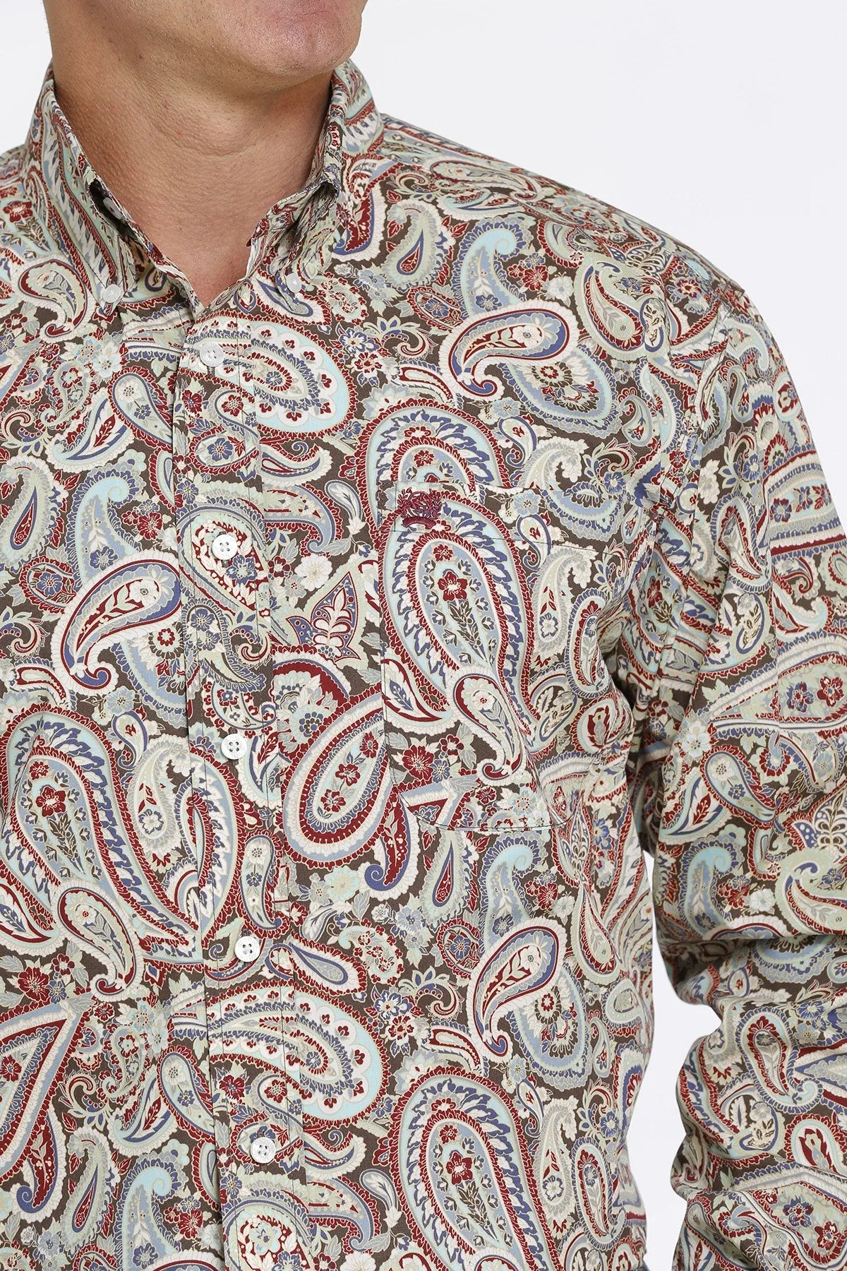 Cinch Men’s Cowboy Print Shirt