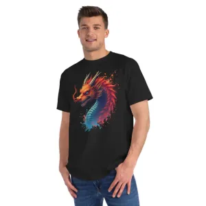 Classic t Shirt Colorful Dragon Cotton Tee