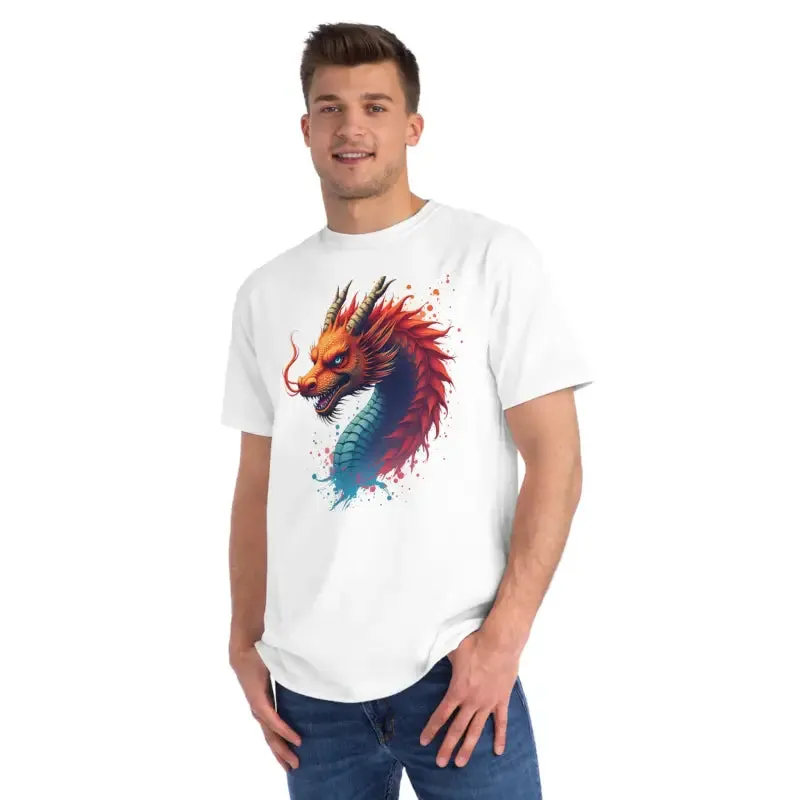Classic t Shirt Colorful Dragon Cotton Tee