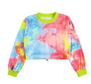 Costumes for Kids: Hip Hop Dance Outfit, Multicolor Sweatshirt & Casual Pants for Jazz & Ballroom Stage