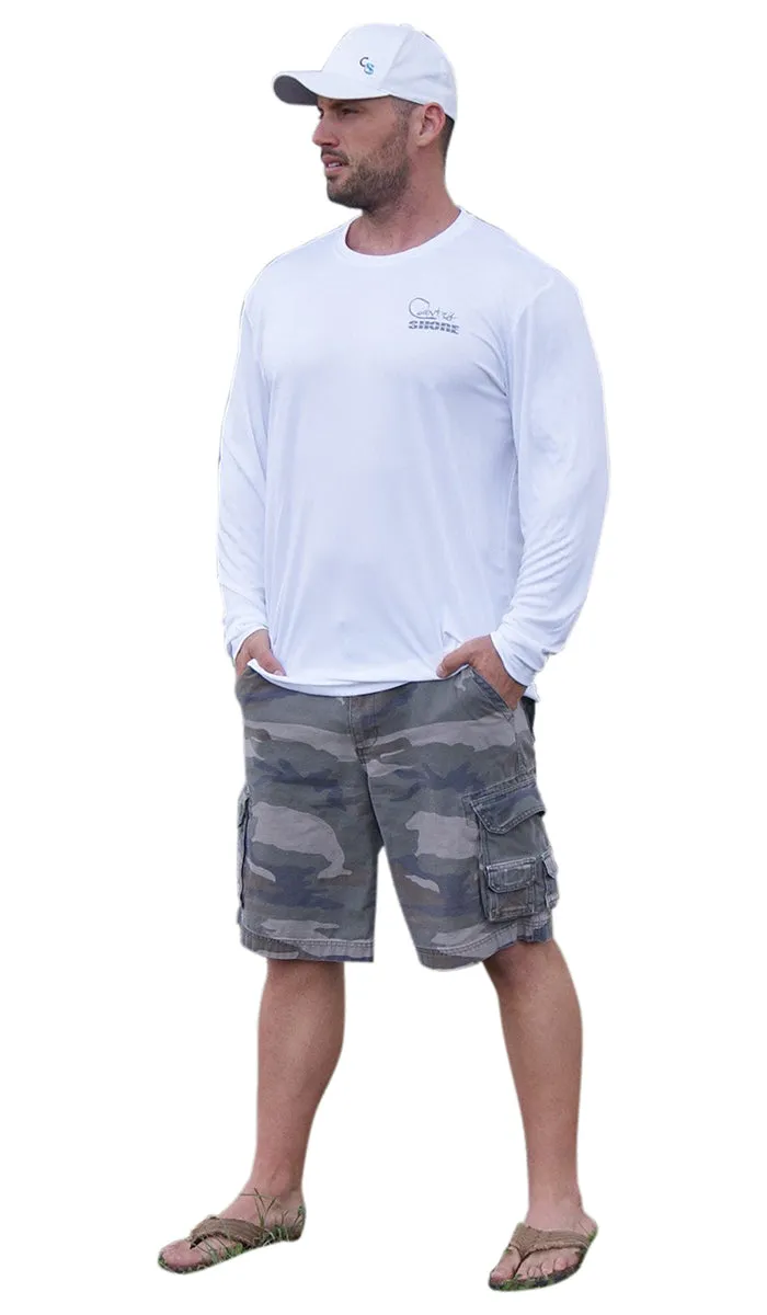 Country Shore Beach White UPF Long Sleeve Shirt