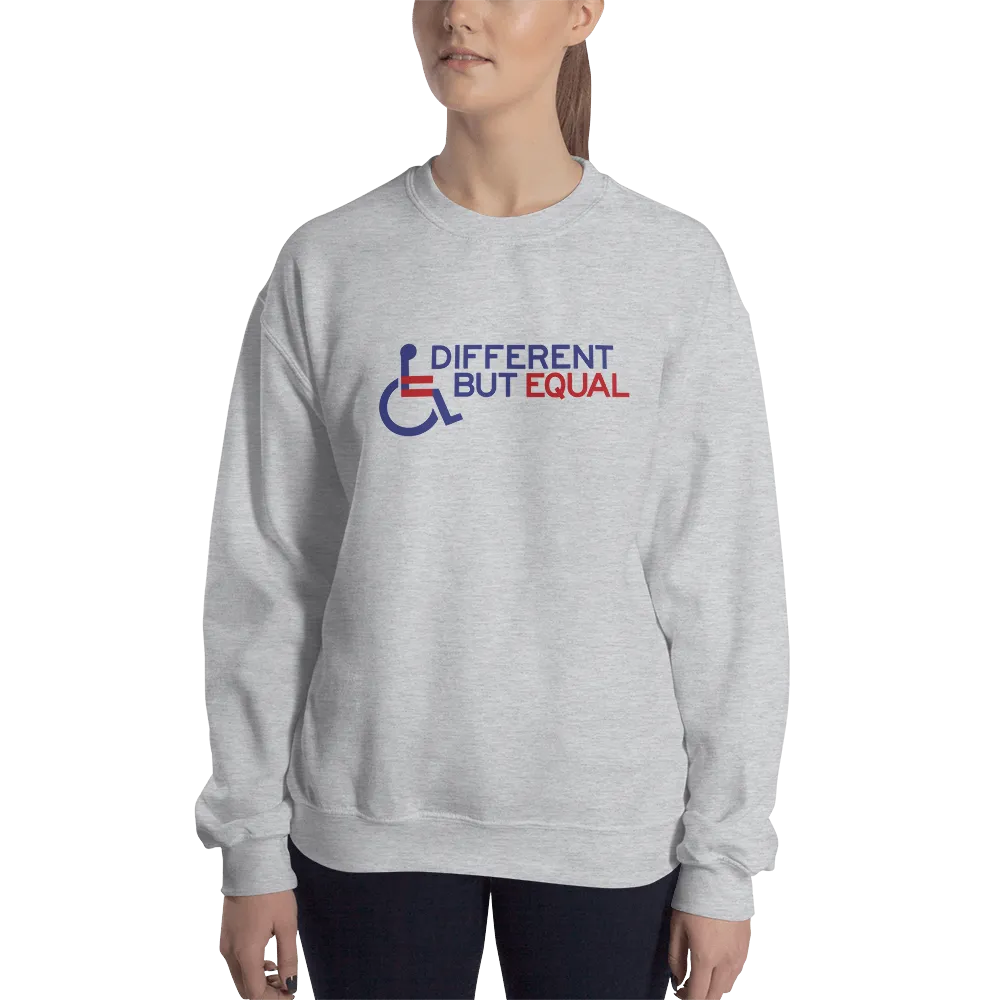 Different but Equal (Disability Equality Logo) Design 2 Sweatshirt