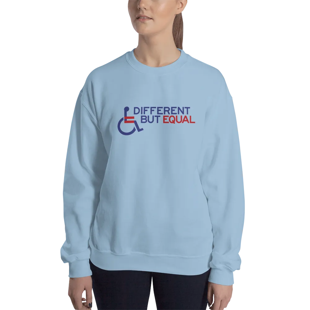 Different but Equal (Disability Equality Logo) Design 2 Sweatshirt