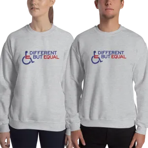 Different but Equal (Disability Equality Logo) Design 2 Sweatshirt