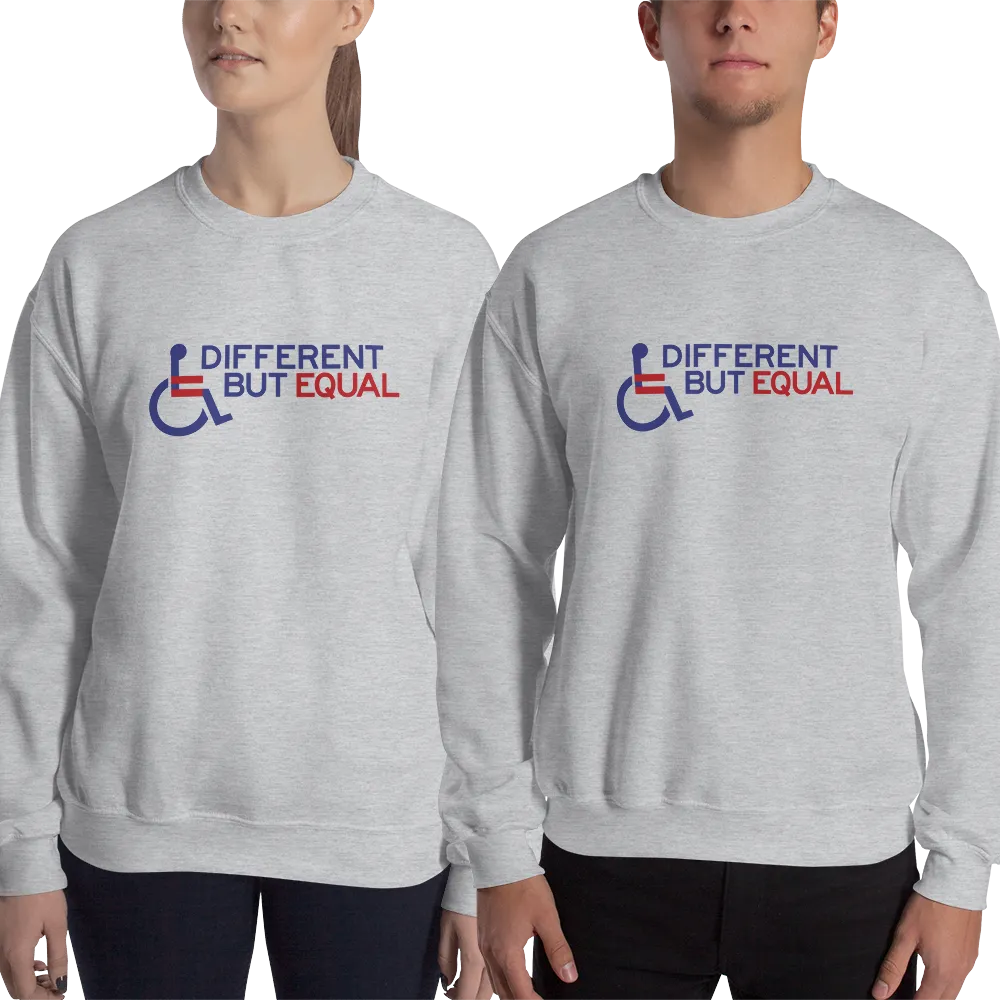 Different but Equal (Disability Equality Logo) Design 2 Sweatshirt
