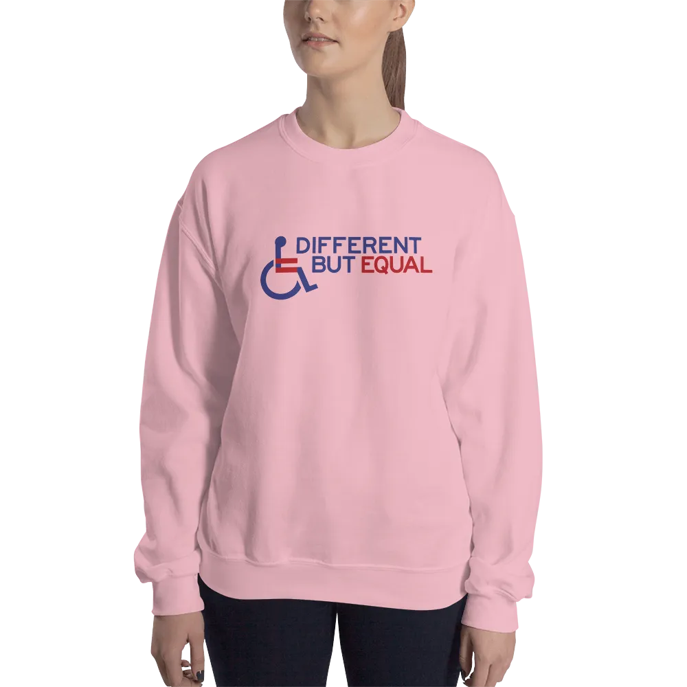 Different but Equal (Disability Equality Logo) Design 2 Sweatshirt
