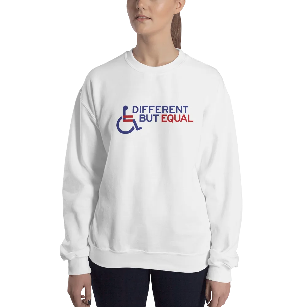 Different but Equal (Disability Equality Logo) Design 2 Sweatshirt