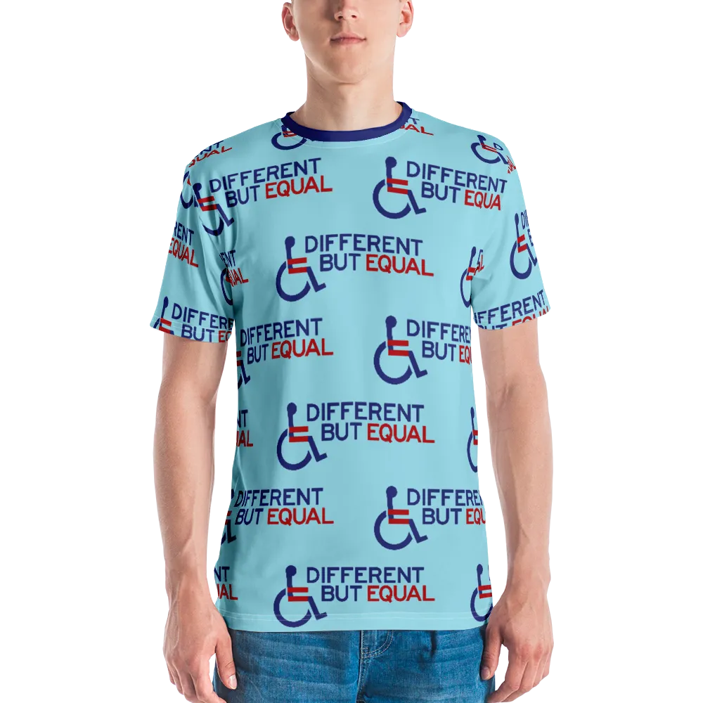Different but Equal (Disability Equality Logo) Men's Crew Neck T-shirt