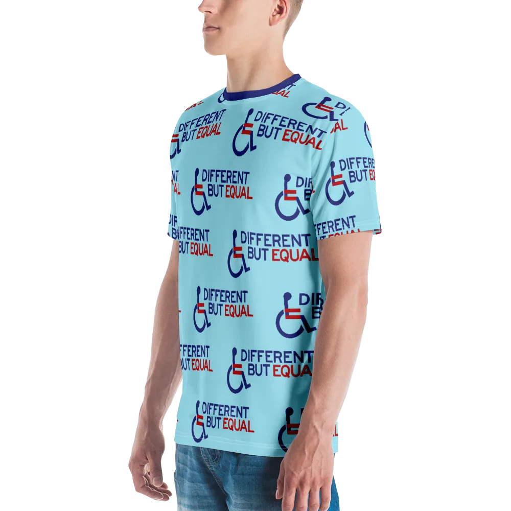 Different but Equal (Disability Equality Logo) Men's Crew Neck T-shirt