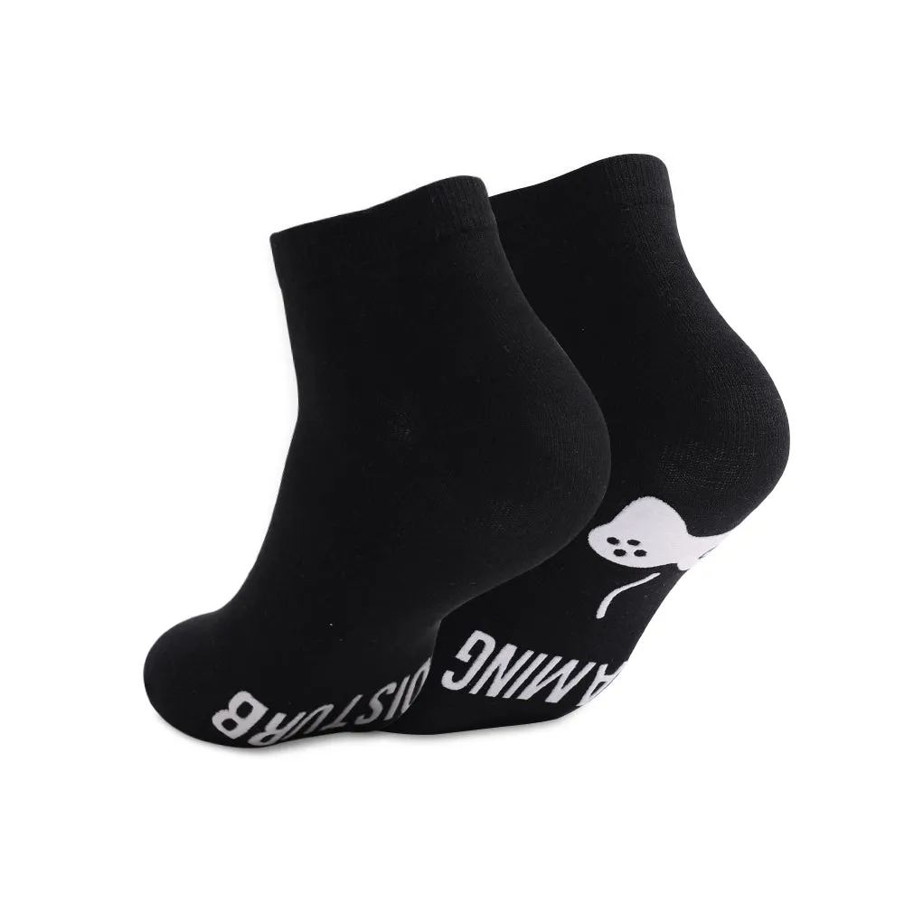 DO NOT DISTURB Short Socks - Men's Mid-Tube Game Socks with Glue Letter Printing