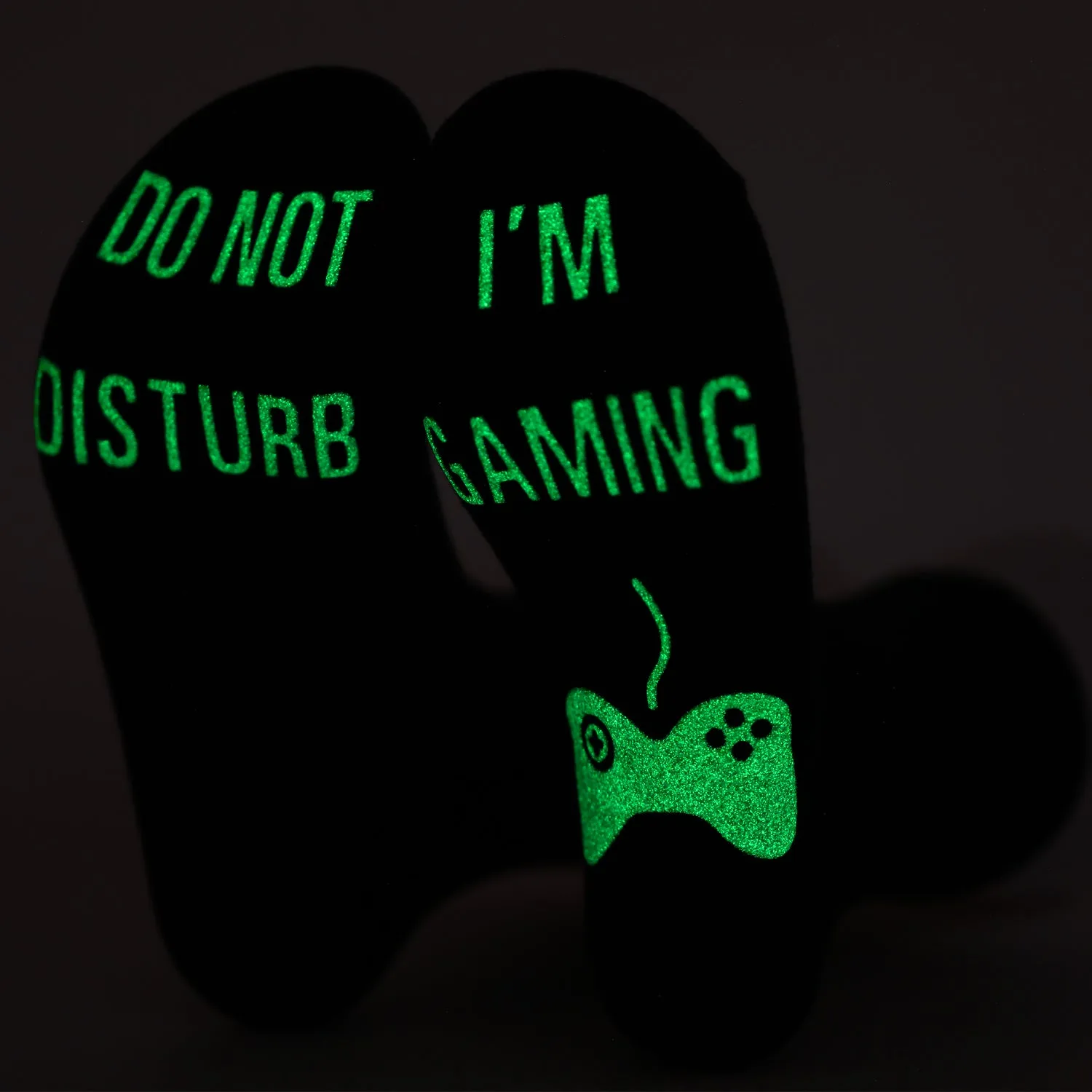 DO NOT DISTURB Short Socks - Men's Mid-Tube Game Socks with Glue Letter Printing