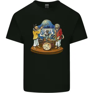 Dog Jazz Band Funny Music Mens Light Cotton T-Shirt