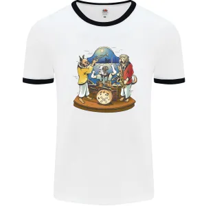 Dog Jazz Band Funny Music Mens Ringer T-Shirt