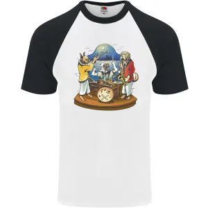 Dog Jazz Band Funny Music Mens S/S Baseball T-Shirt