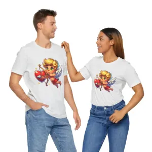 Fall in Love with Cupids Arrow Short Sleeve Tee