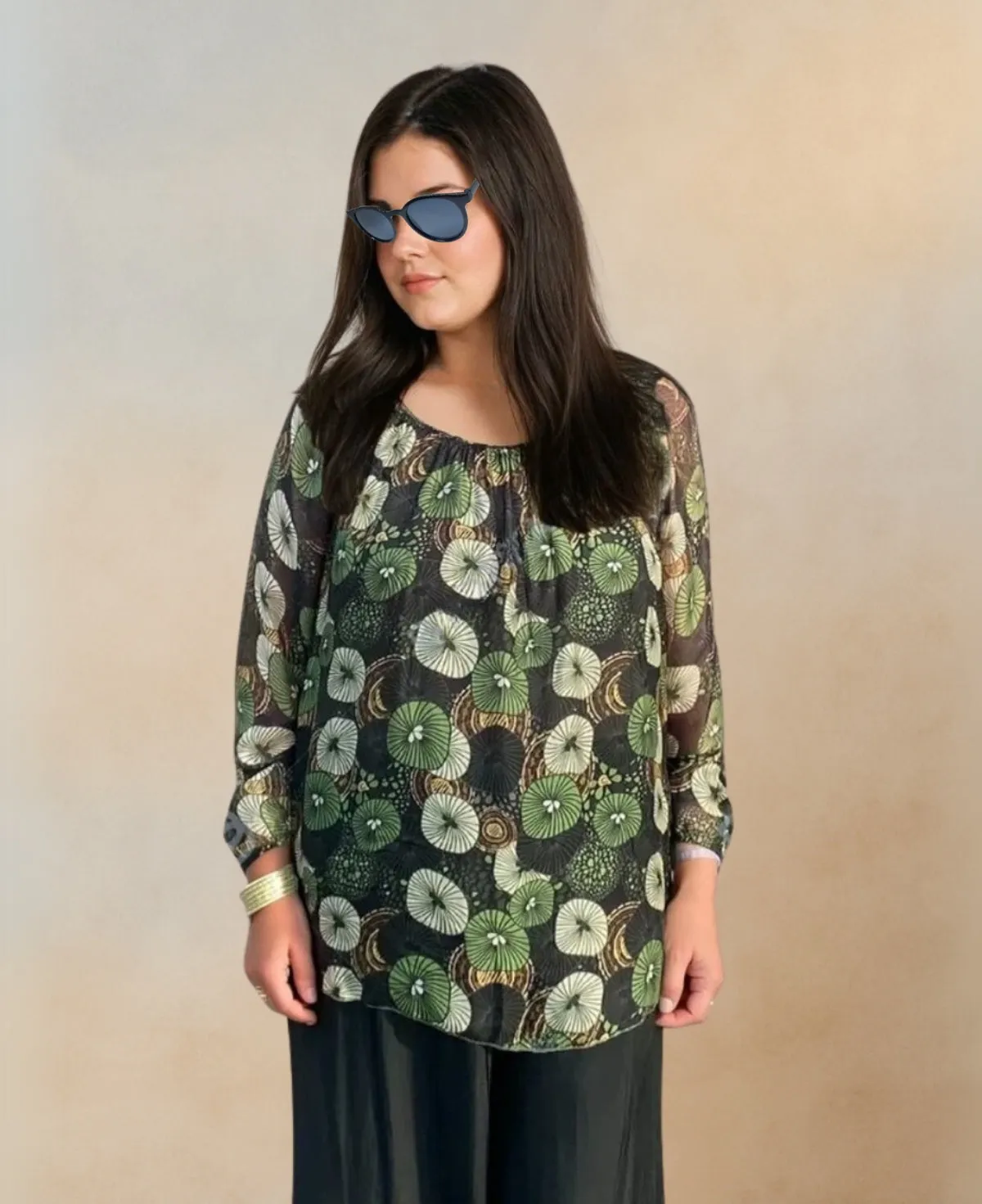 Fern Silk Top
