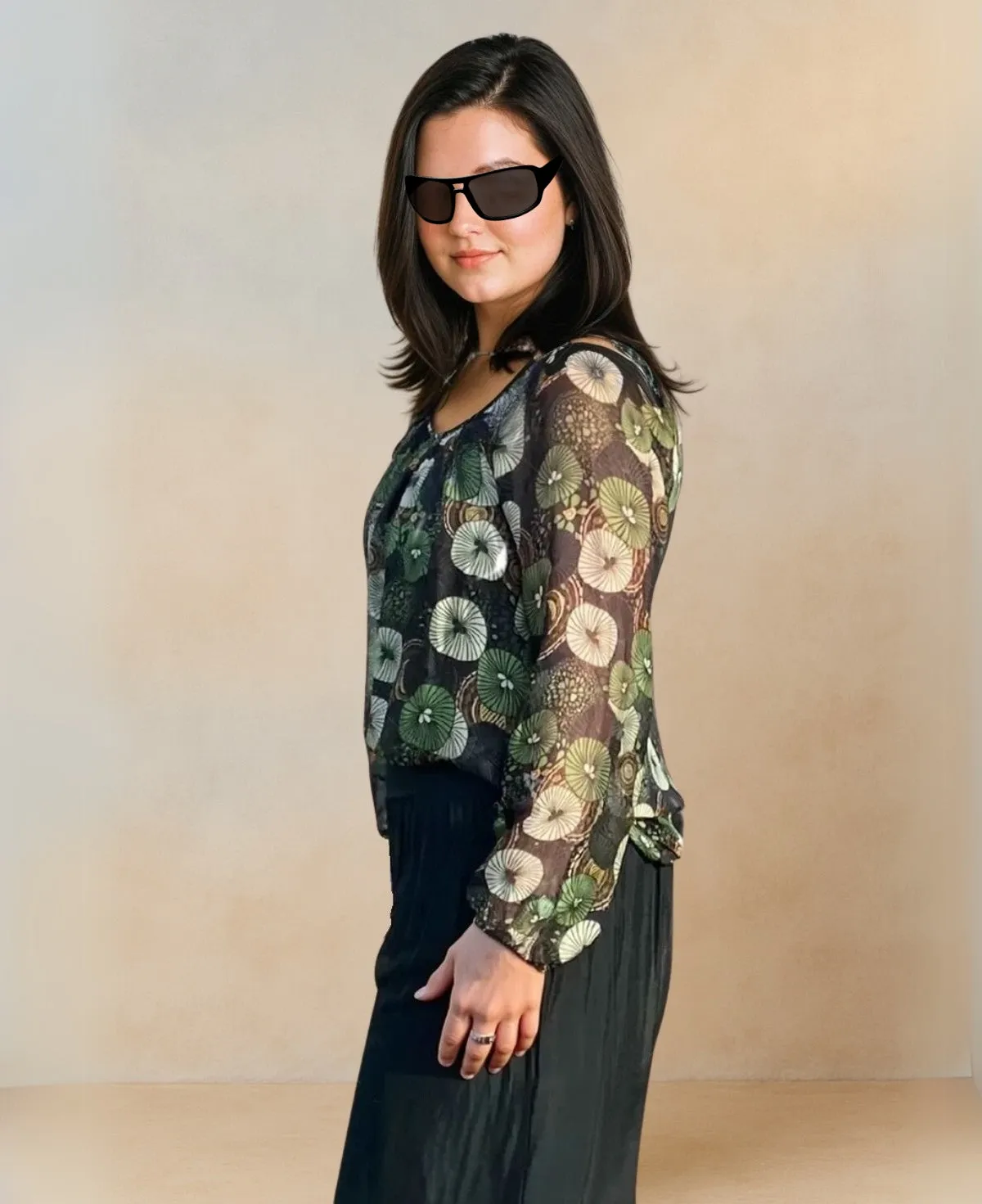 Fern Silk Top