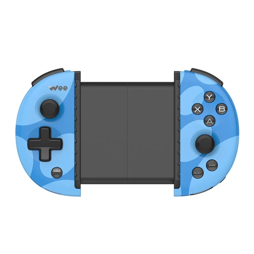 FlyDiGi Wee Mobile Game Controller - Stretchable Handle, Bluetooth Support, Built-in Battery, Anti-Slip Grip (Blue)