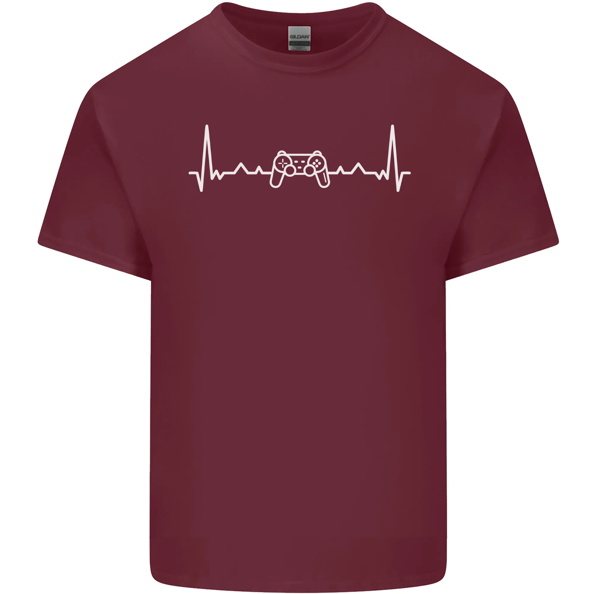 Gaming ECG Controller Video Games Console Mens Light Cotton T-Shirt