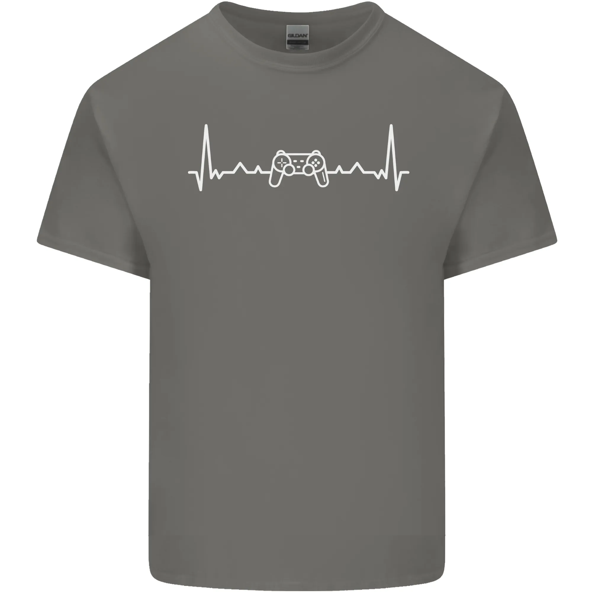 Gaming ECG Controller Video Games Console Mens Light Cotton T-Shirt