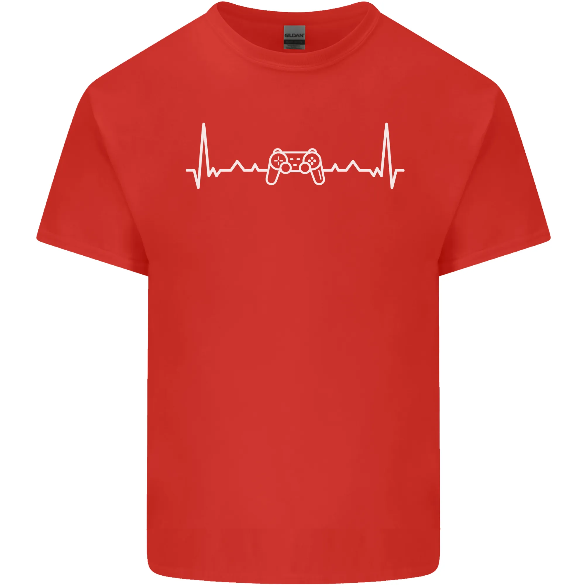 Gaming ECG Controller Video Games Console Mens Light Cotton T-Shirt