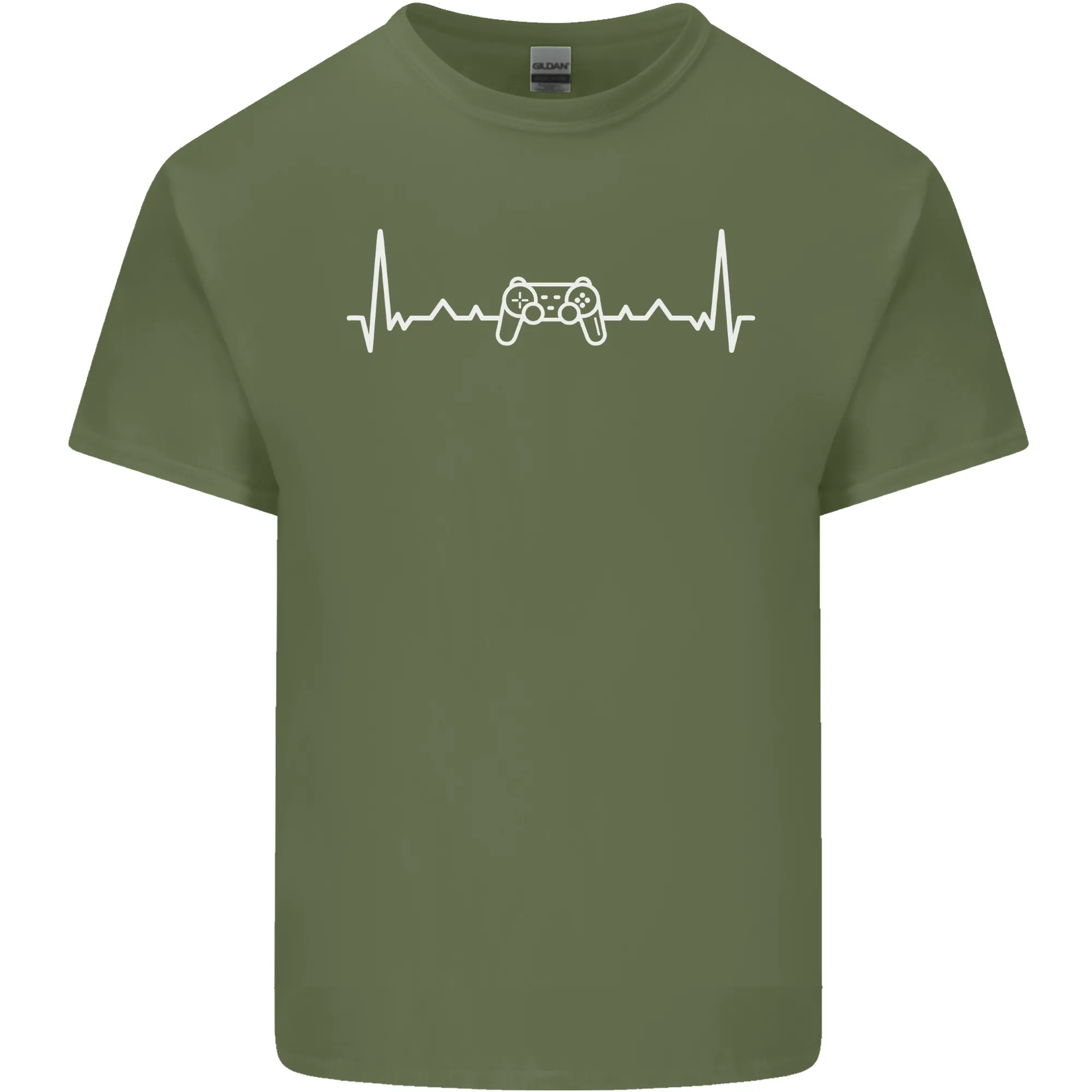 Gaming ECG Controller Video Games Console Mens Light Cotton T-Shirt