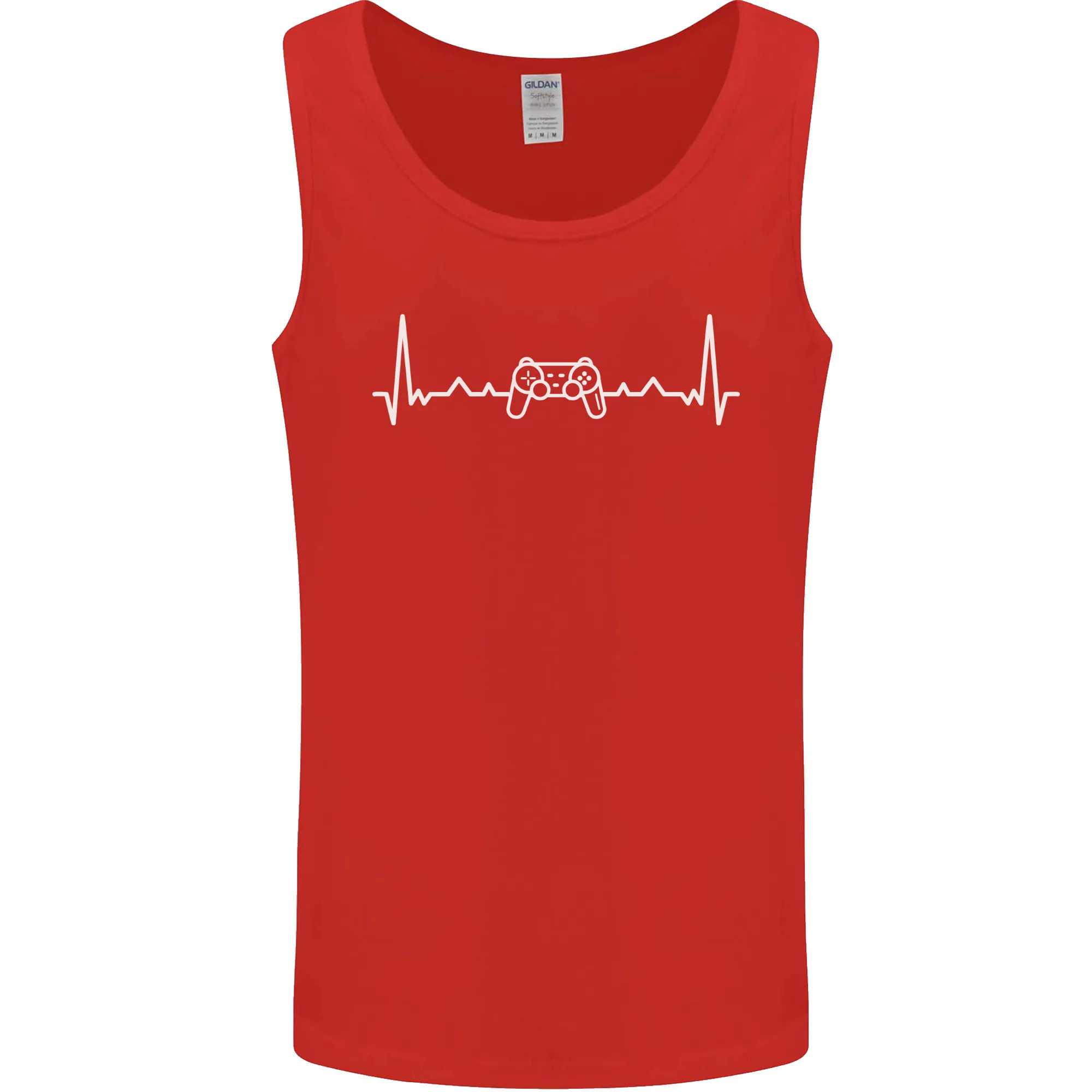Gaming ECG Controller Video Games Console Mens Vest Tank Top