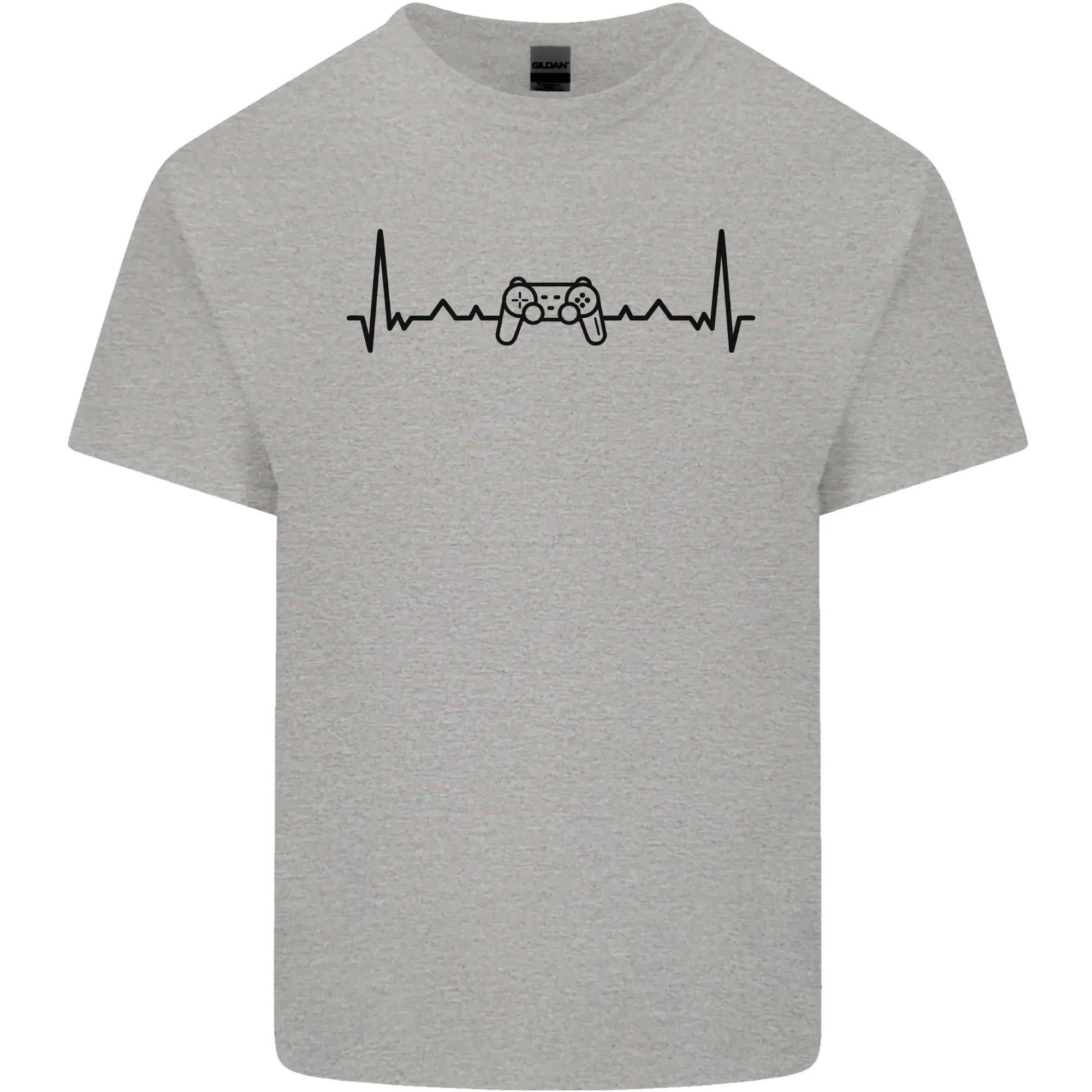 Gaming ECG Video Games Console Controller Mens Light Cotton T-Shirt