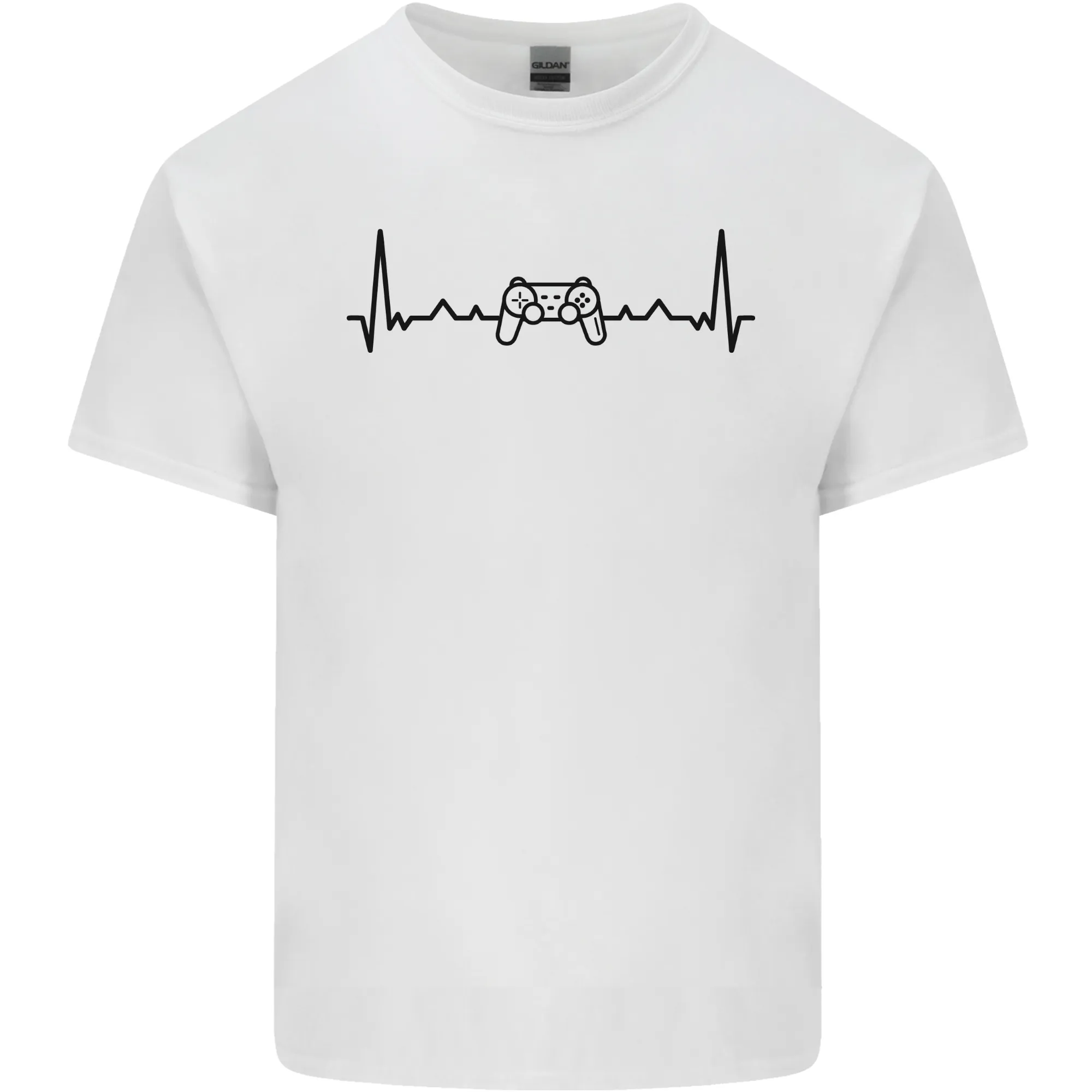 Gaming ECG Video Games Console Controller Mens Light Cotton T-Shirt